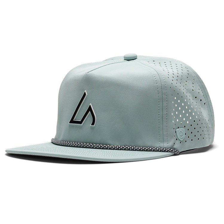 Suay Drift rope-brim snapback hat in Mint / Black - front view