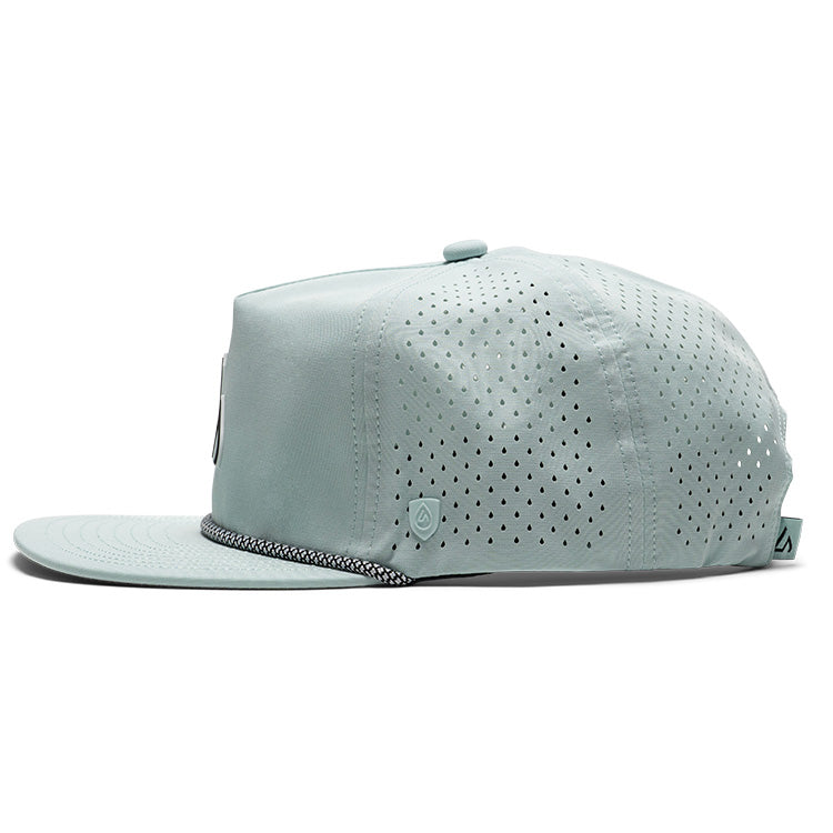 Suay Drift rope-brim snapback hat in Mint / Black - side view