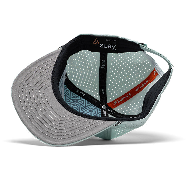Suay Drift rope-brim snapback hat in Mint / Black - lifestyle shot