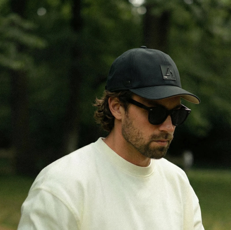 Silicone snapback hat resting comfortably on a head without pressure marks