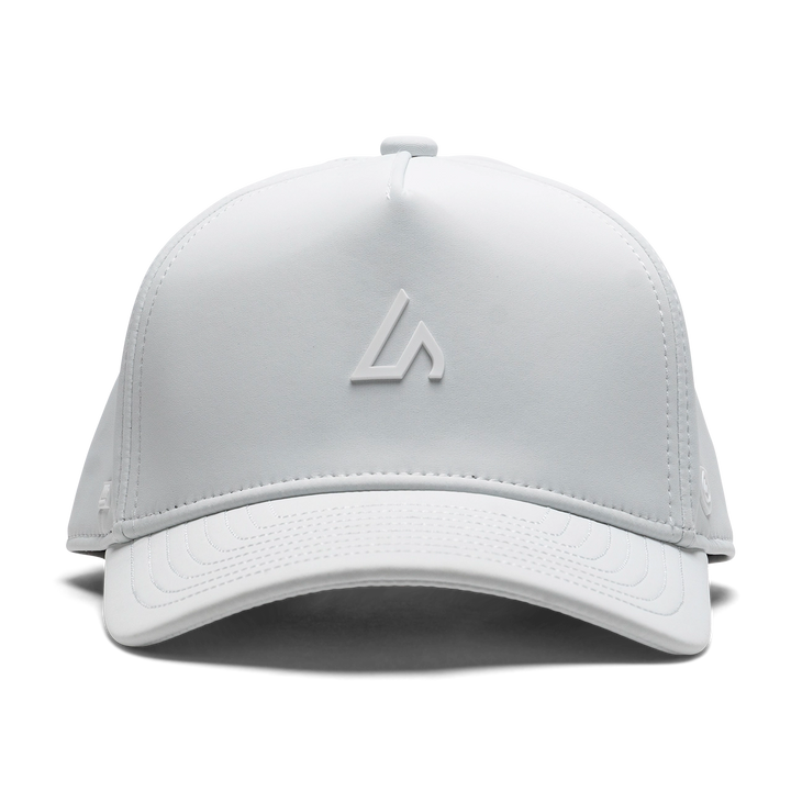 Suay Apex Toasty fleece-lined 5-panel snapback hat in White - side view
