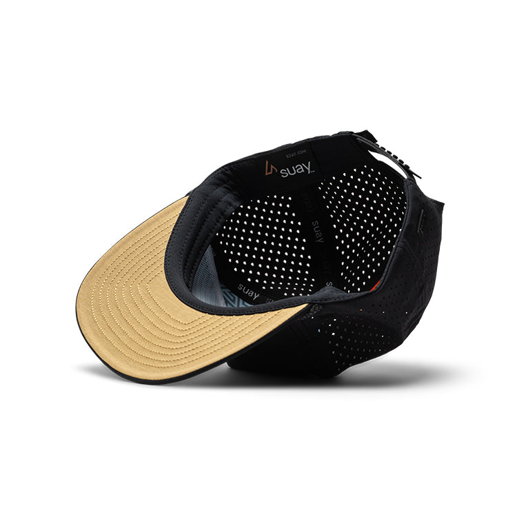 Suay Drift rope-brim snapback hat in Black - lifestyle shot