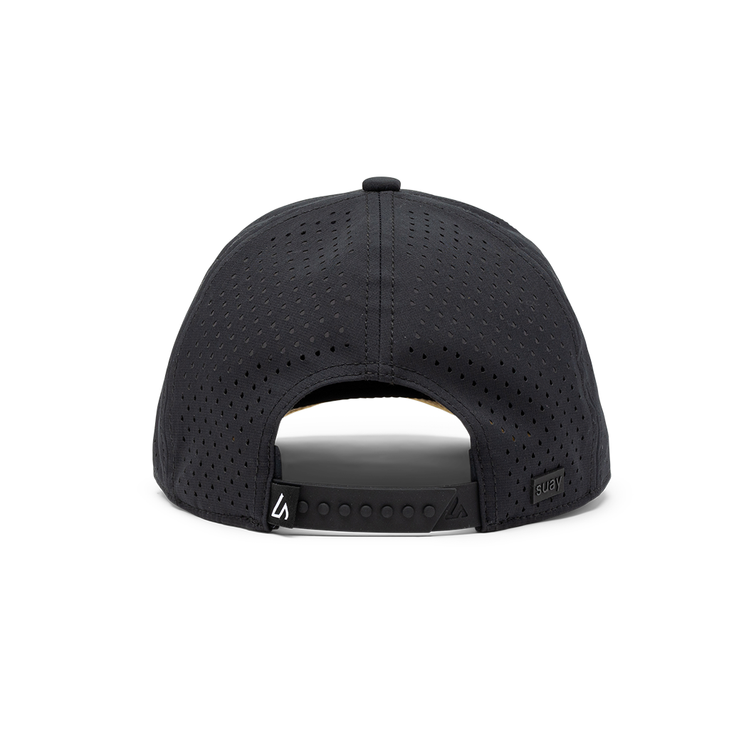 Suay Endurance 6-panel performance hat in Black - side view