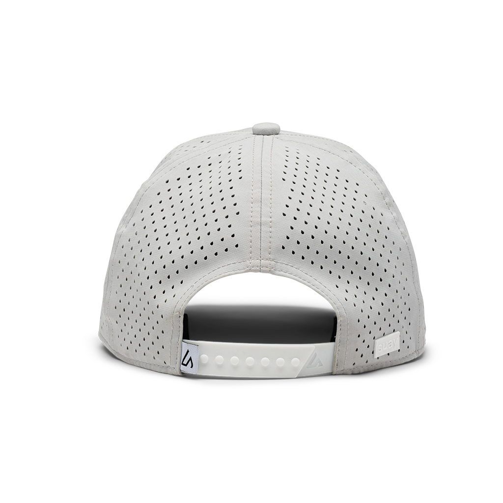 Suay Endurance 6-panel performance hat in Stone - detail view