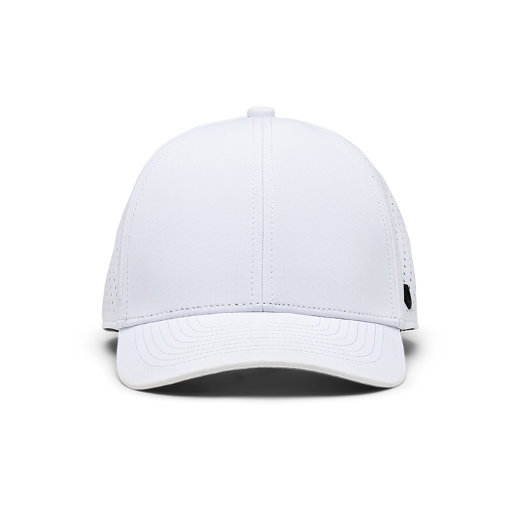 Suay Endurance 6-panel performance hat in White / Black - side view