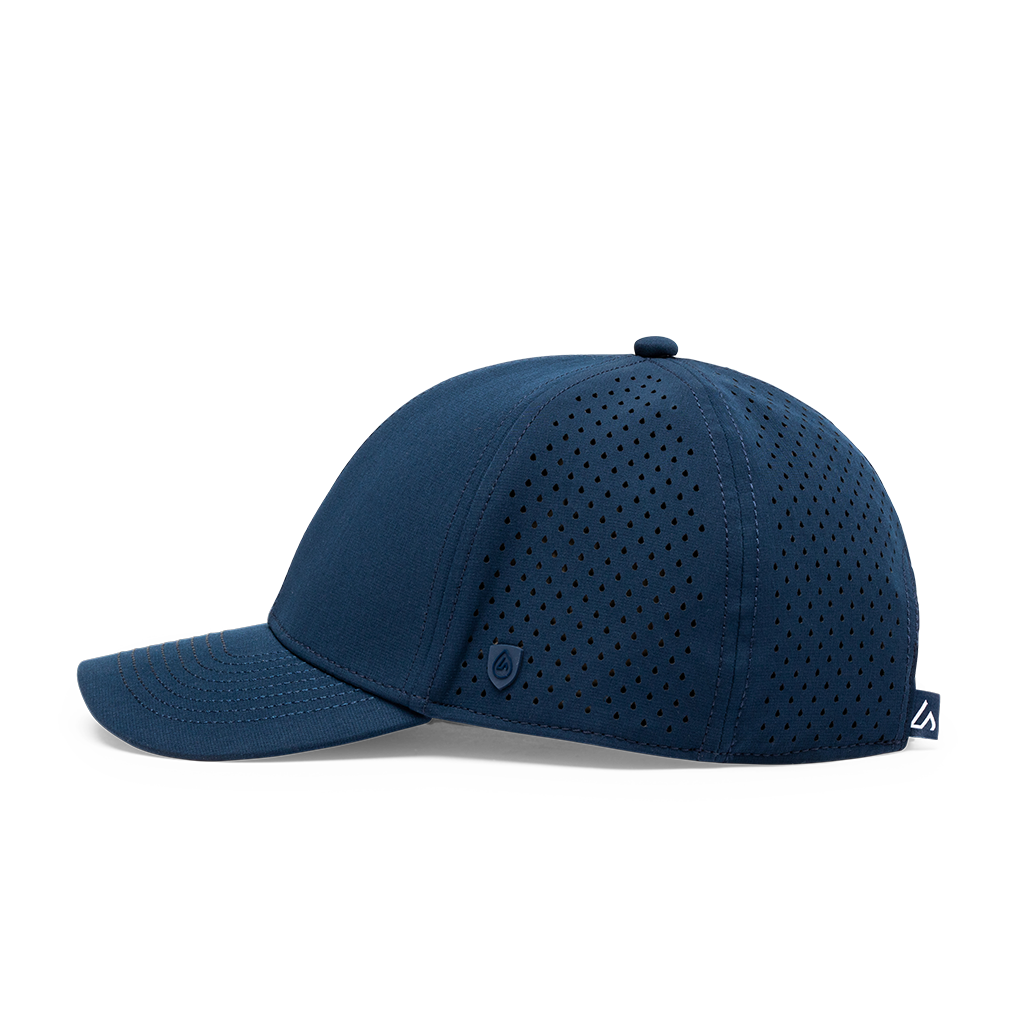 Suay Endurance 6-panel performance hat in Navy - side view