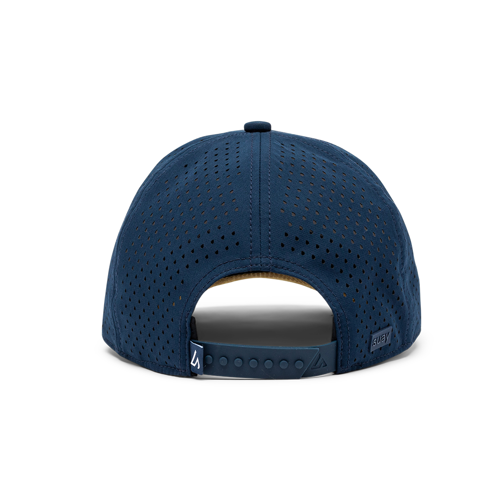 Suay Endurance 6-panel performance hat in Navy - detail view